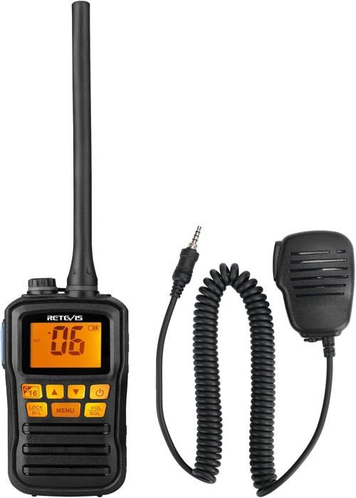 RM01 Radio VHF Marine, IP67 Étanche Portable Talkie Walkie, Vibration