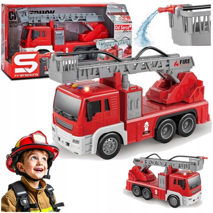 Tut Tut Bolides – Camion De Pompiers Mahé – Véhicule Son & Lumière – Dès 1 An, Carte Tigre Incluse