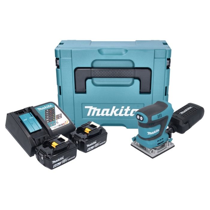 Ponceuse Orbitale Makita DBO 484 Sans Fil 18V 2x Batteries 6 0 Ah Chargeur Makpac