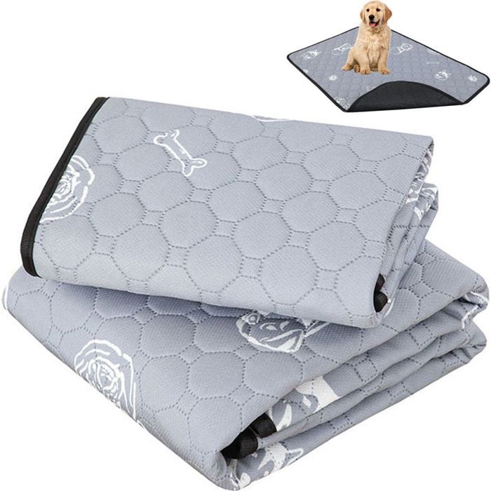 Comparer les prix de 2 Pièces Chiots Documents Lavable Réutilisable Tapis pour Chiens Hundetoilette Étanche anti-Dérapant Super Absorbant 70 x