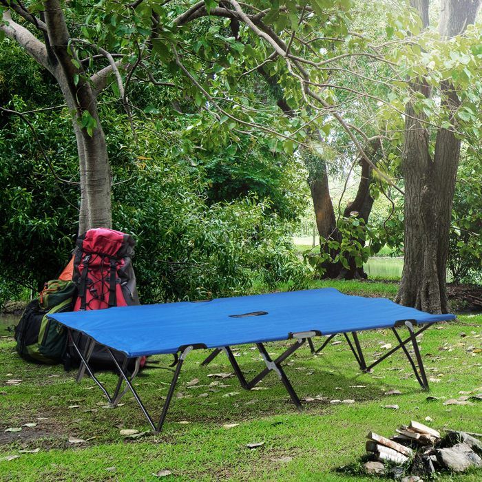 Lit de camping pliable portable style militaire RIO Adventure