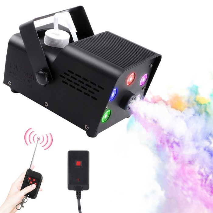 Machine à fumée , 500 W - Machine à brouillard avec 3 LED RVB et Machine à fumée , 500 W - Machine à brouillard avec 3 LED RVB et