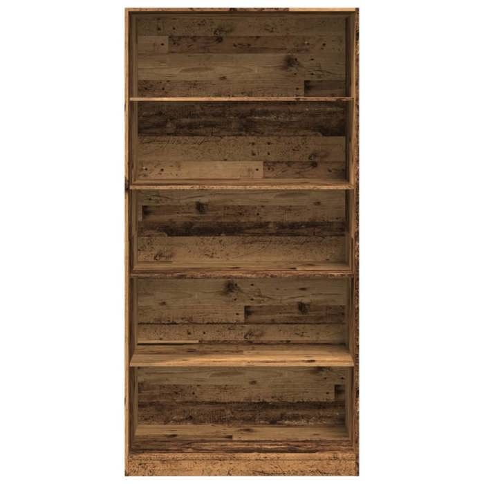 Moderne Garde-robe BURKE Armoire de chambre avec rangement vieux bois 100x50x200 cm bois dingénierie AA1956