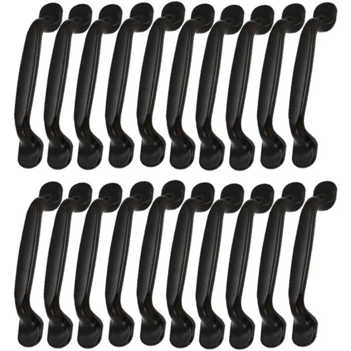 Lot de 20 poignées - Entraxe de 96 mm - Poignées pour placards meubles de cuisine tiroirs ou portes - Poignées de placards de
