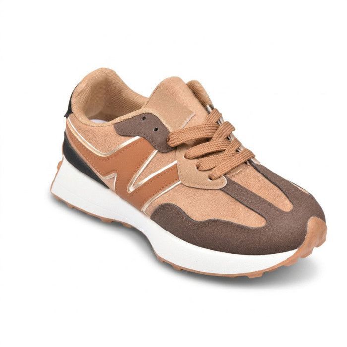 OZABI Baskets Runner Femme Mesh Logo W 4 Coloris 36-41 BO185 MARRON OZABI Baskets Runner Femme Mesh Logo W 4 Coloris 36-41 BO185 MARRON