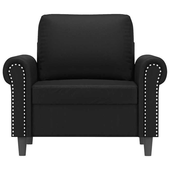 Canapé 1 PLACE - Moderne Fauteuil - pour 1 personne - Noir 60 cm Similicuir C5431