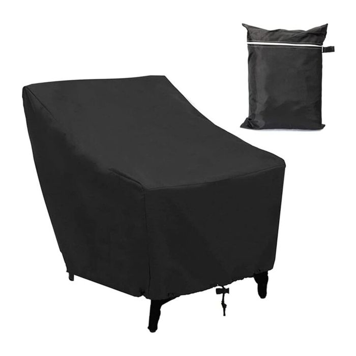 Housse Fauteuil Jardin Extérieur à Assise Profonde 210D Imperméable Couverture pour Chaise Patio Ant ACCESSOIRES FABRICATION MAISON