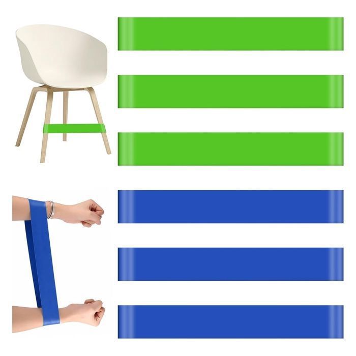 6PCS Élastique Chaise Elastique pour les Chaiseés Bandé Elastique Musculation Convient Aux Enfants Hyperactifs pour le Fitness