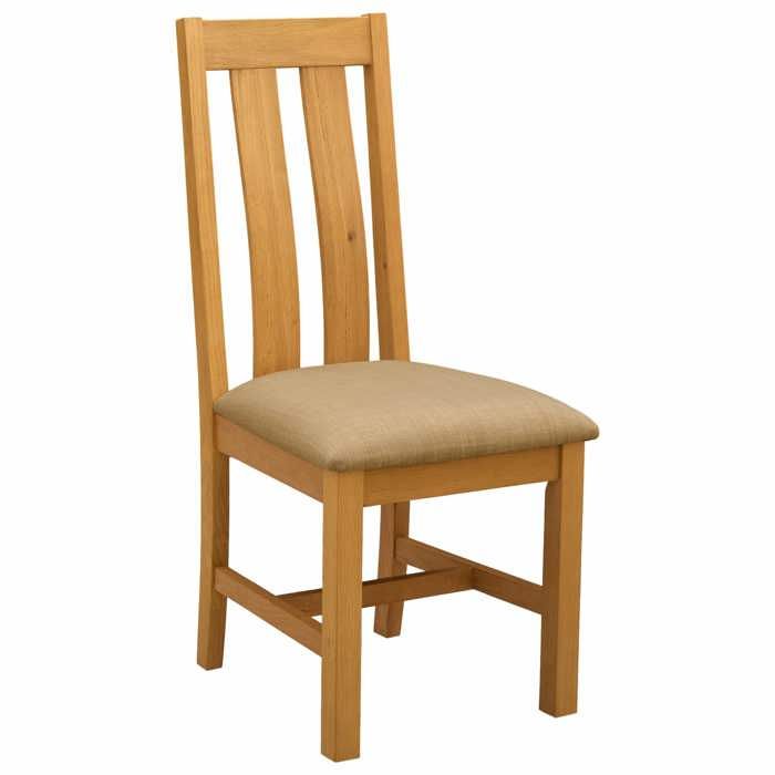 Elégance - Chic Chaise salon-séjour - Chaise de salle à manger - Lot de 2 - Bois de chêne massif - Beige - 45x54x100cm_0519867