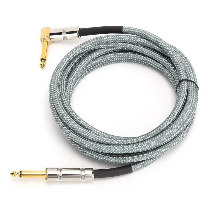Metre 5m 6,35 Mm 1/4inch Mono Jack Fiche Guitar/Instrument/Patch Câble Plaqués Or 10 M [10 Mètre/10m Câble Jack Guitare - 3