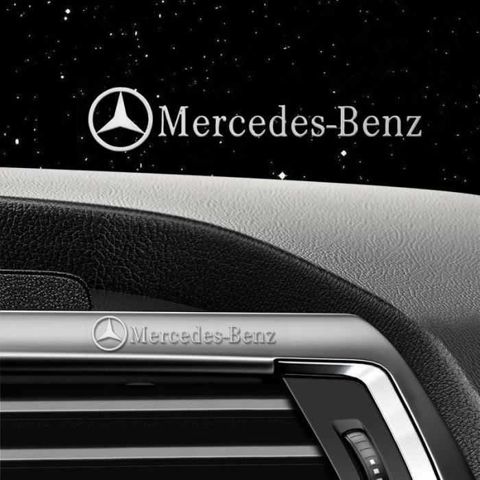 Lot de 2 métal Stickers imperméables label poignée autocollant Peut être collé n'importe où décoration intérieur pour Mercedes Benz