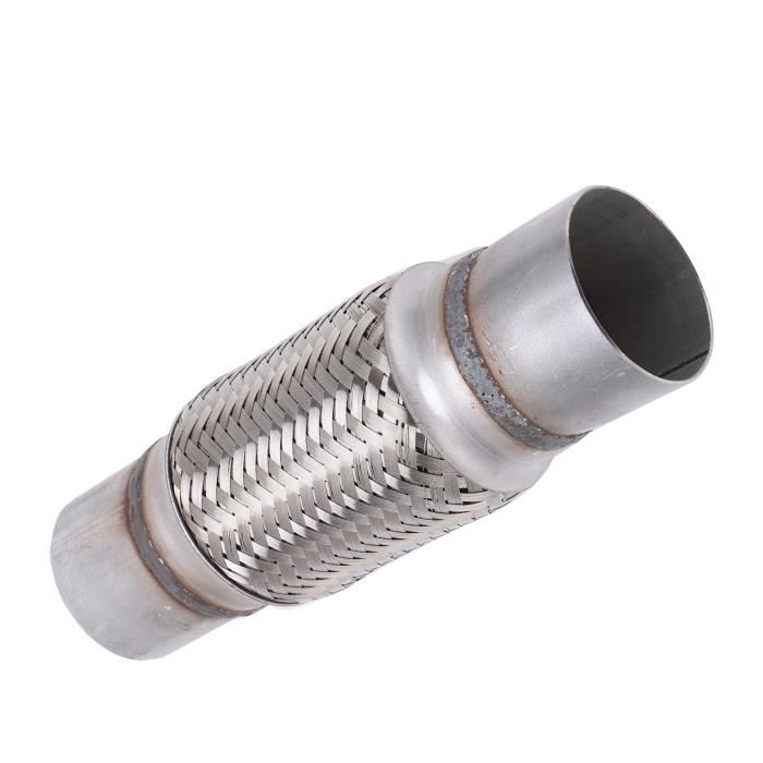 Tuyau Flexible D'Échappement 2.5" X 6" En Acier Inoxydable – Joint Ondulé Universel Robuste Et Anti-Vibrations