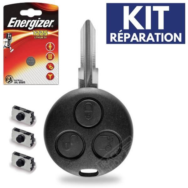 Kit iRace Keys/® Pile CR2016 Philips Coque de Cl/é T/él/écommande Boitier Plip Renault Megane Scenic Espace Laguna Twingo Safrane Clio