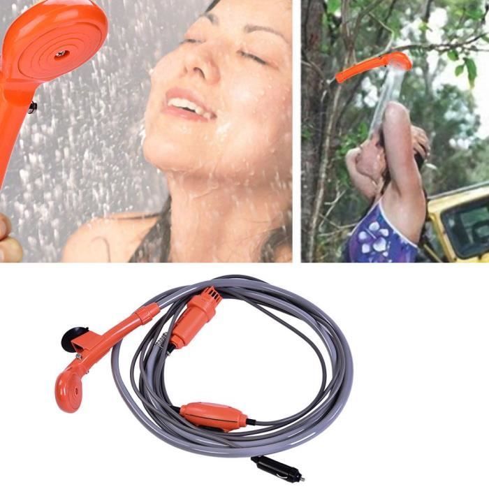 Douche Portable 12V Pour Camping – Kit Douchette Avec Pompe Puissante, Idéal Randonnée, Voiture, Chien Et Plein Air