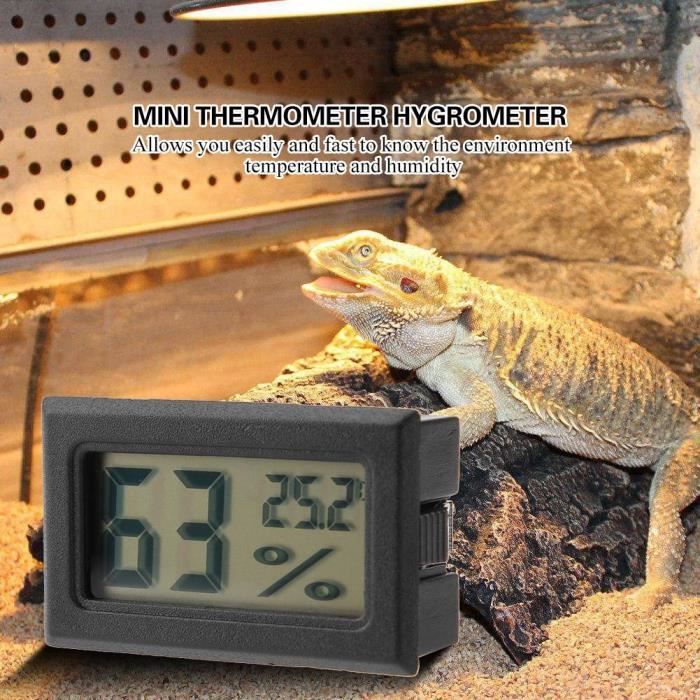 Hygromètre Thermomètre CABLE 1m50 SONDE+ Piles reptile tortue