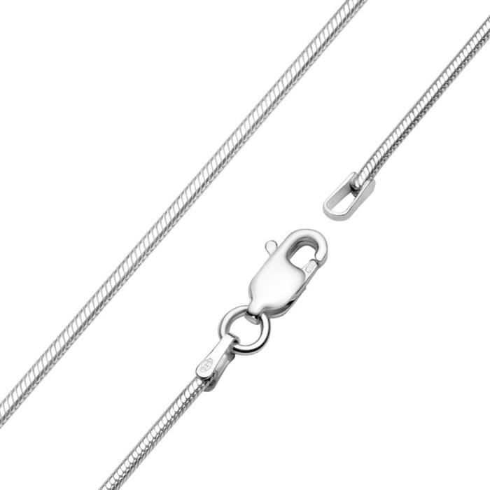 Chaîne à fermoir mousqueton en argent S925 avec perles d'eau douce
