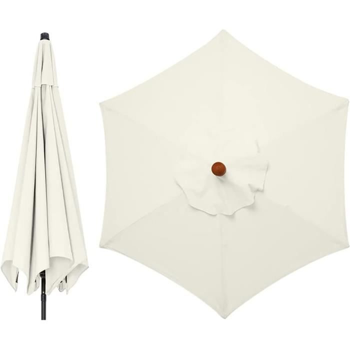 Toile De Parasol De Rechange Pour Parasol Déporté - TRAHOO - 6 Bras-8