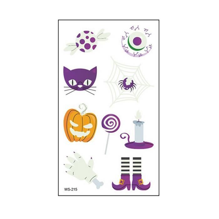 Halloween Tatouage Jouet Lumineux Pour Enfants Toile D Araignee Citrouille Dessin Anime Fluorescent Jiaodezmc 034 Achat Vente Tatoo Bijou De Corps Halloween Tatouage Jouet Cdiscount