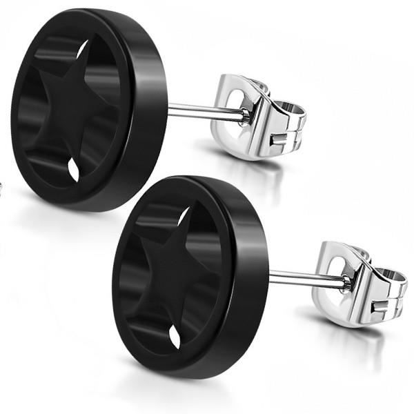 Boucles D'oreilles Clous (studs) CZ étoile 5mm - Unisexe Homme/femme - Neuf Avec étiquettes