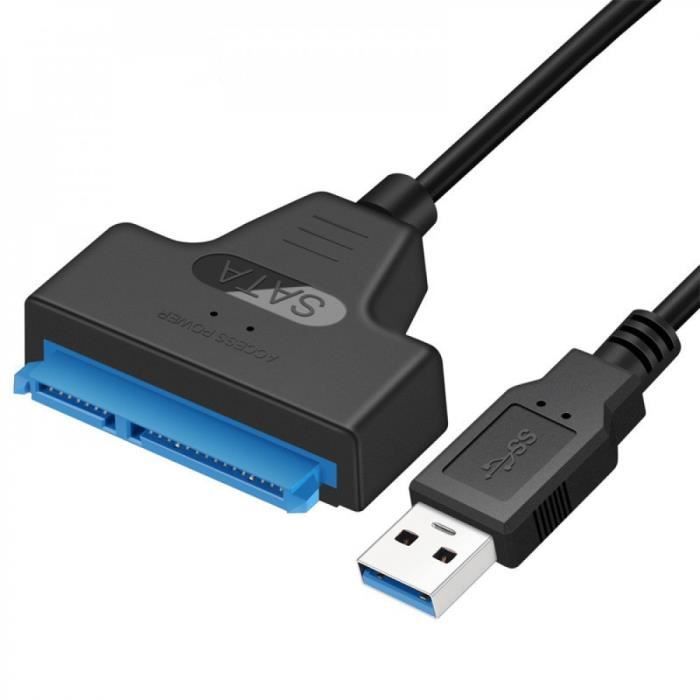 Rack support Disque dur 2,5 pouces SATA HDD SDD Boîtier externe outil  gratuit interface USB 3.0 Noir - Cdiscount Informatique