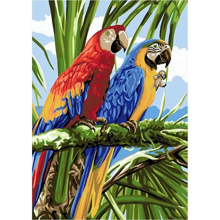 Diamond Painting Perroquets #S170 - Loisirs Créatifs