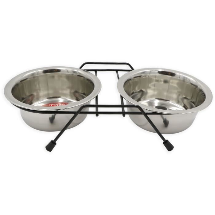 Tyrol Gamelle Double Support Et 2 Bols Inox 13 Cm 500 Ml Pour Chien Et Chat Cdiscount Animalerie Tyrol Gamelle Double Support Et 2 Bols Inox 13 Cm 500 Ml Pour Chien Et Chat Cdiscount Animalerie