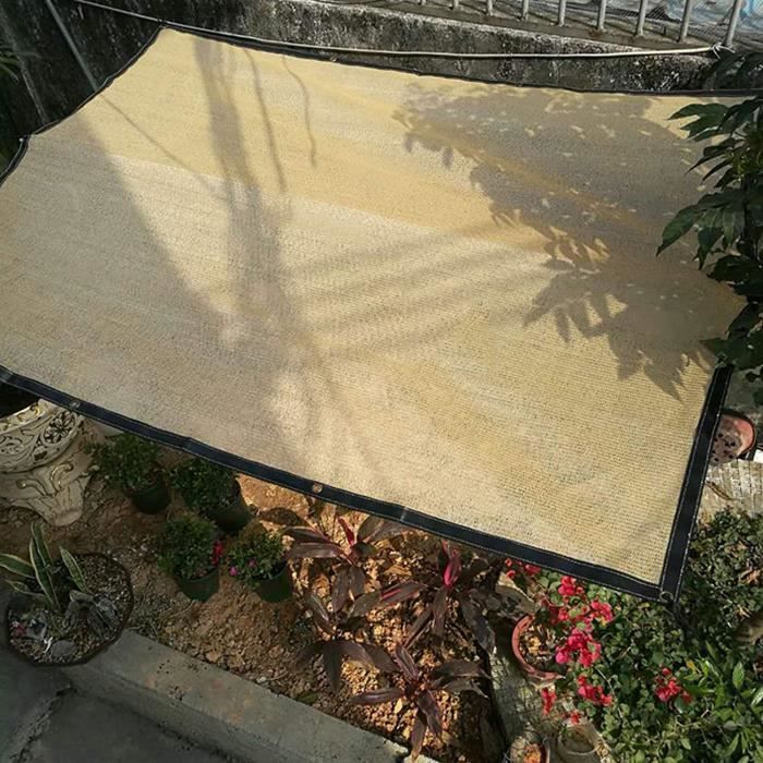 DIFLAX Housse De Protection Solaire Pour Trampoline 6 Poteaux - Toile Anti-UV Et Imperméable, Filet Respirant Pour Trampoline 6 Pieds - Accessoire De Trampoline