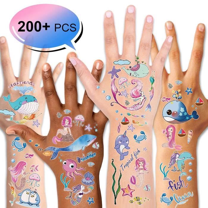Konsait Tatouage Temporaire Pour Enfants Fille Garcons 15 Feuilles Tattoos Etanche Tatouages Ephemeres Enfants De Fete D Annive Cdiscount Au Quotidien