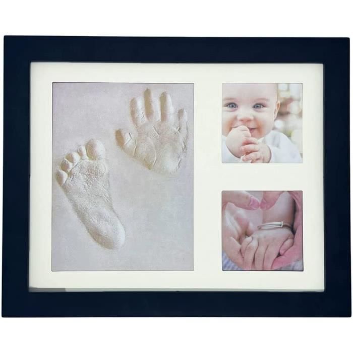 Kit moulage empreinte de bébé + Cadre photo 36,5 x 23,5 cm