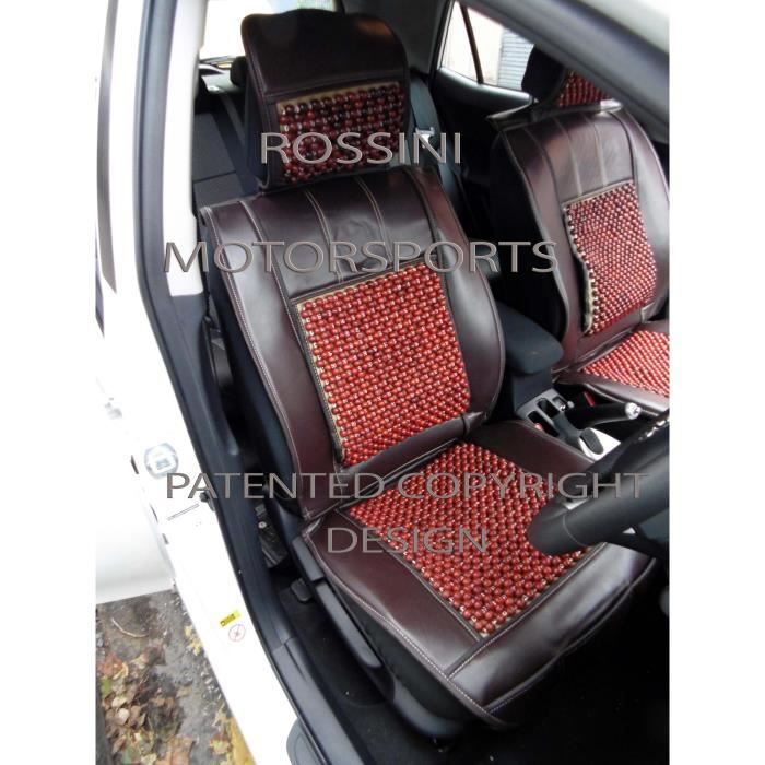 Adapte A Peugeot Partner Voiture Une Paire De Housses De Siege A Massage Aux Coussins Perles Marron Achat Vente Voiture Adapte A Peugeot Partner Cdiscount