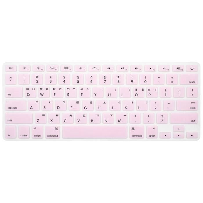 Film protection écran,Clavier d'ordinateur portable couvre la couverture de  clavier coréen pour Mac Book Air - Type Light pink - Cdiscount Informatique