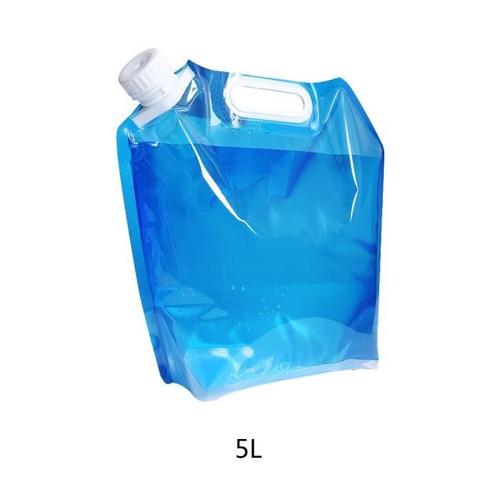 Lot De 2 Bidons D'eau Pliables 10L - Transparents, Anti-fuites, Pour Camping, Randonnée, Pique-nique (résistance -30°C à +60°C)