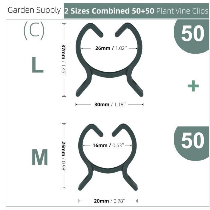 Pince Fleur Lot De 200 Clips De Support Pour Plantes - Attaches