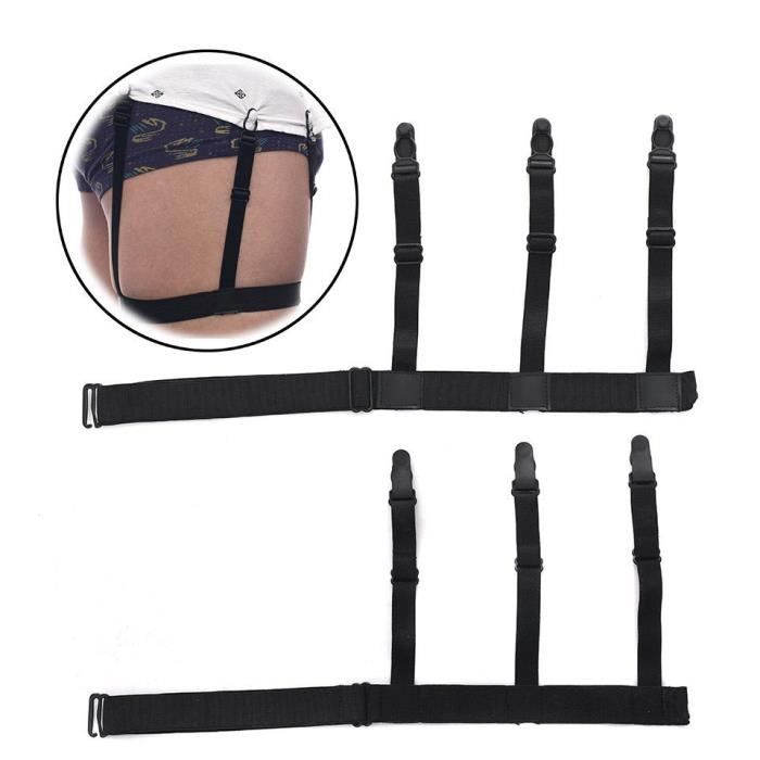 Vêtements lingerie,Portechemises en Nylon élastique pour hommes,portejarretelles réglables