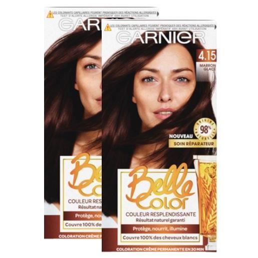 Lot De 4 Colorations Garnier Movida 32 Marron Glacé - Douce Pour Les Cheveux, Produit Neuf Fabriqué En France