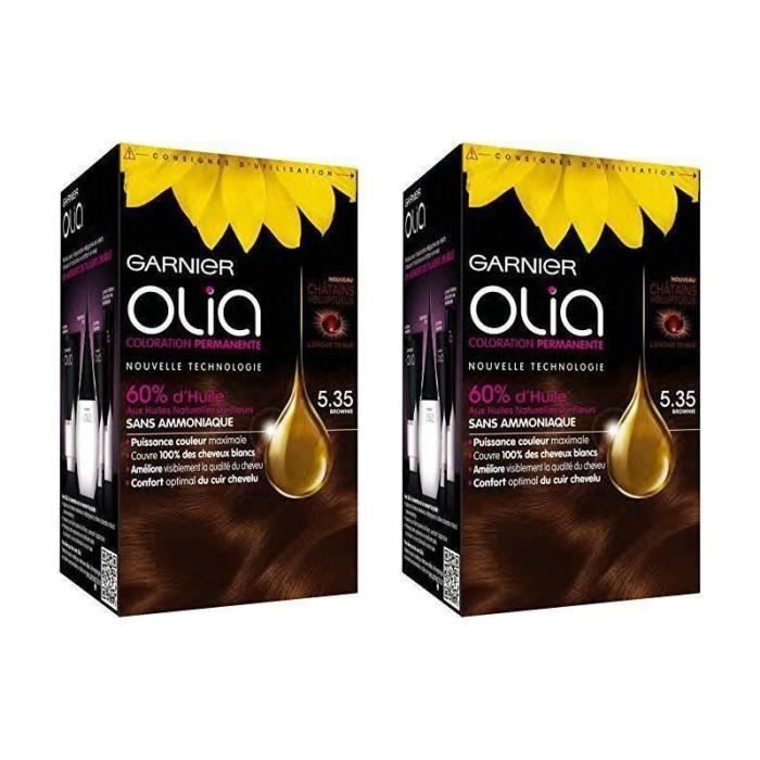 Garnier Olia Coloration Pour Cheveux N 5 35 Brownie Lot De 2 Cdiscount Au Quotidien