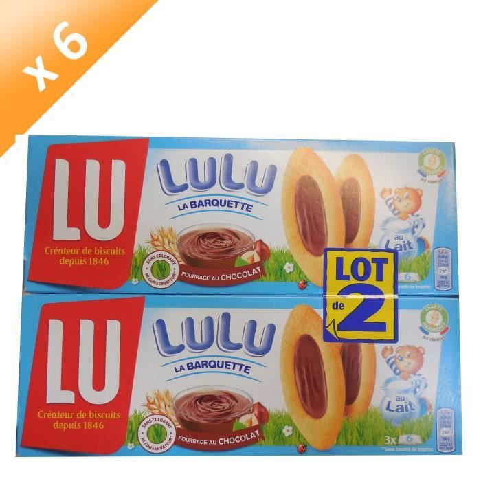 Lulu La Barquette Fourrage Au Chocolat 2x1g Lot De 6 Cdiscount Au Quotidien