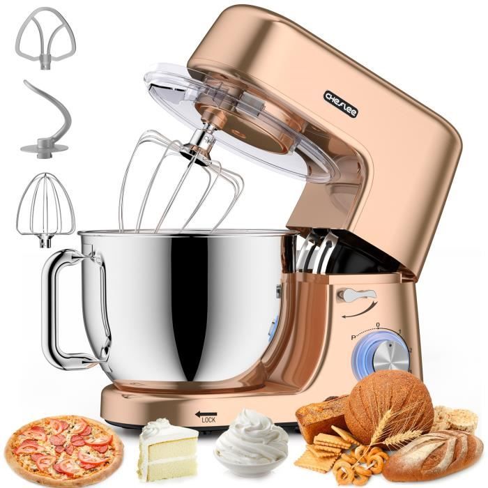 cheflee robot patissier 1800w robot petrin silencieux robot de cuisine multifonction avec crochet btteur electrique fouet bol en cdiscount electromenager