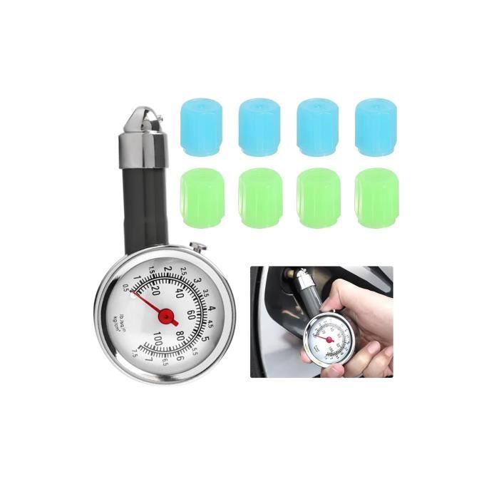 Manomètre De Pression Des Pneus - Plage 0-150 PSI, Avec Dégonfleur - Pour Voiture, Moto, Camion - Précision +/- 2%
