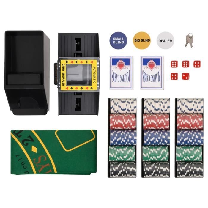 ESTINK Jeu de jetons de poker 300 pcs 11,5 g A80411 111680 - Jeux - Jouets ESTINK Jeu de jetons de poker 300 pcs 11,5 g A80411 111680 - Jeux - Jouets