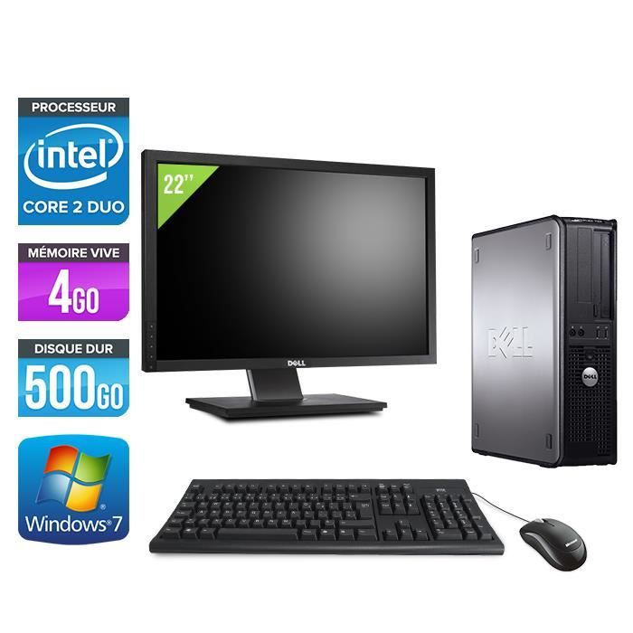 Pc de bureau Dell 780 - 2,93GHz - 4Go - 500Go