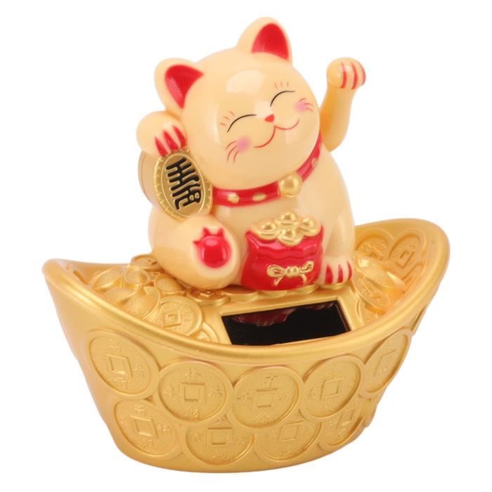 Statuette Chat Porte-Bonheur Maneki Neko - Décoration Feng Shui En Résine, Symbole Chance Et Richesse Cadeau Réussite Nouvelle Entreprise