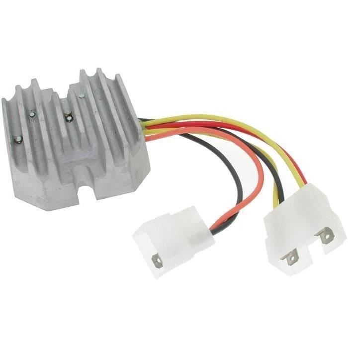 Régulateur de tension adaptable JOHN DEERE et KAWASAKI pour tondeuses avec embrayage électrique faisceau à 6 fils