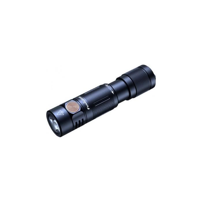 lampe de poche porte-clés 400 lumens rechargeable e05r noir - fenix