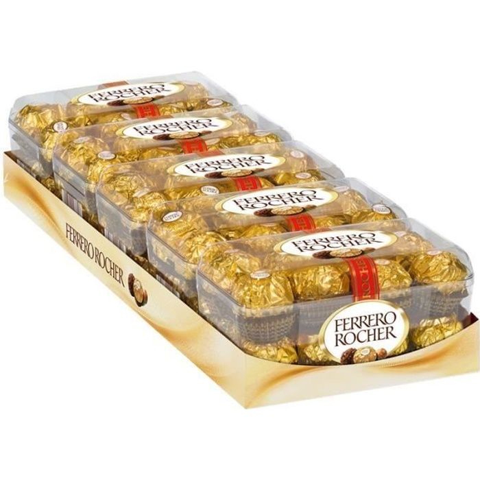 Ferrero Rocher 200g Boîte chocolat praliné 5 pièces Cdiscount Au quotidien