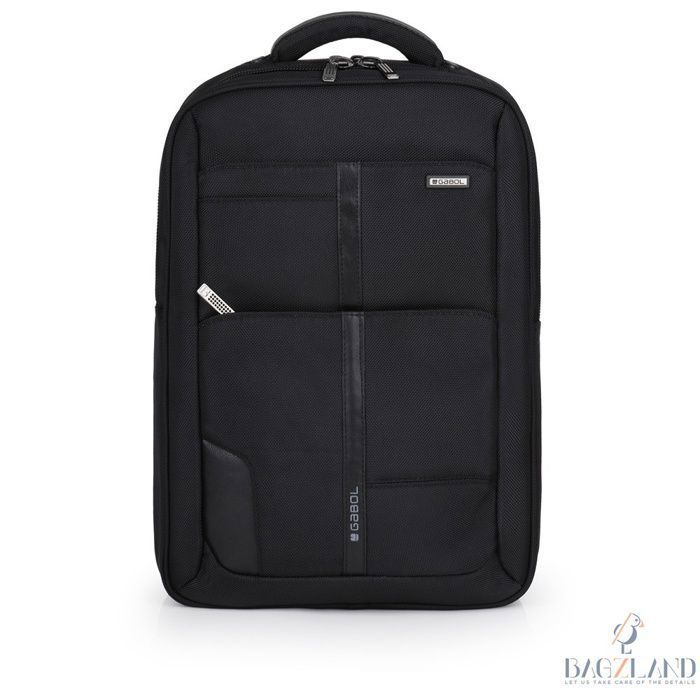 Sacoche Ordinateur Portable Gabol Cuir Synthétique - 15,6" Deux Compartiments - Noir