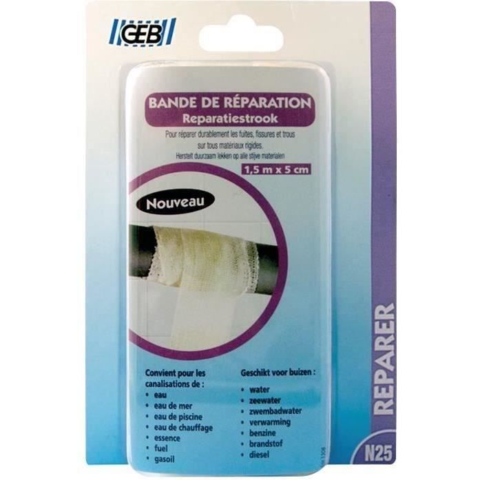 GEB Bande de réparation - 5 cm x 1,5 m