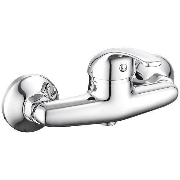 Mitigeur de Douche EUROSANIT POLA - Chromé - Montage mural - Cartouche céramique 40mm