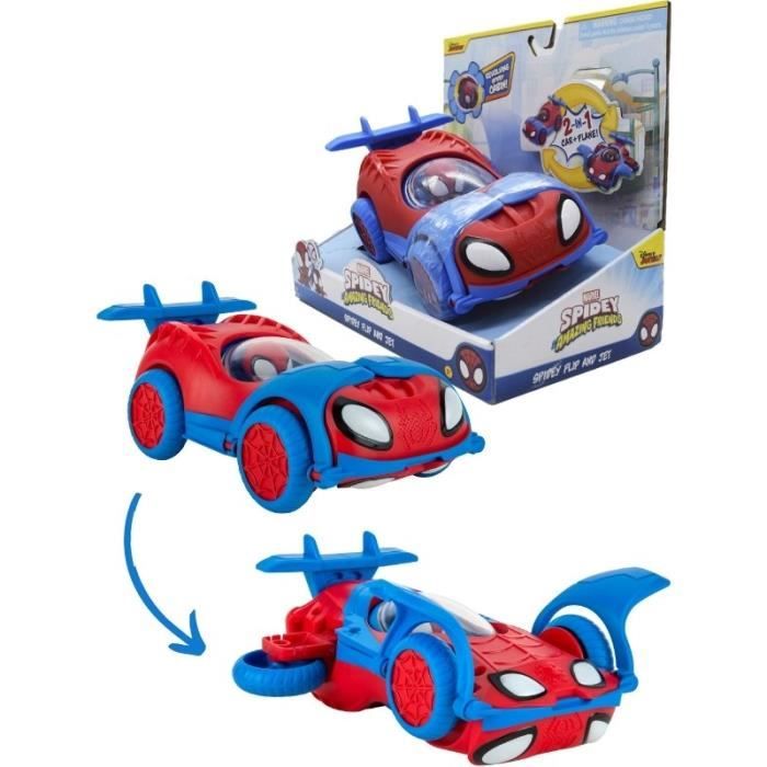 Spiderman Véhicule Figurine 2 In 1 Spidey Multicolore