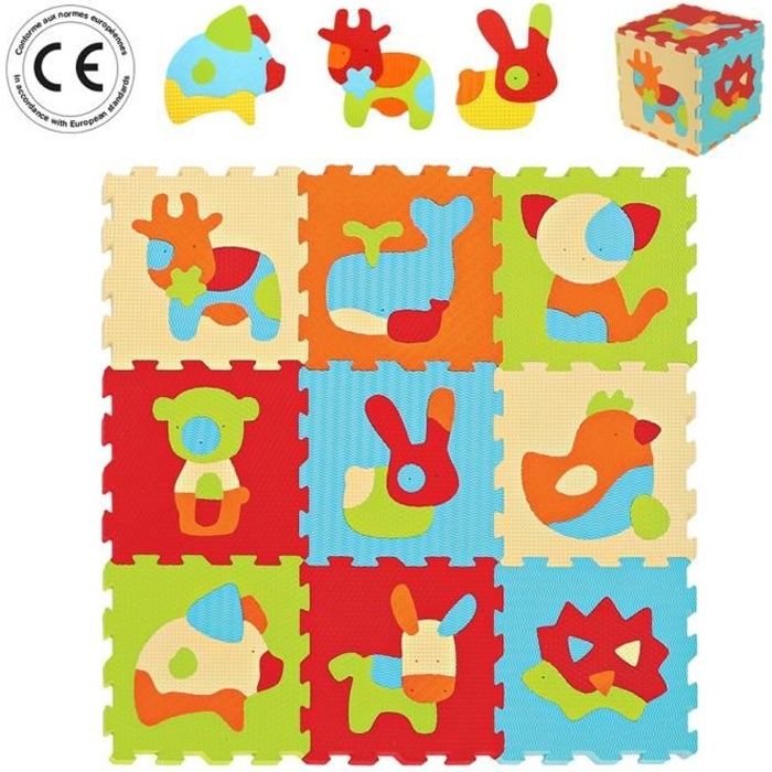 Ludi Dalles En Mousse Animaux Cdiscount Puericulture Eveil Bebe